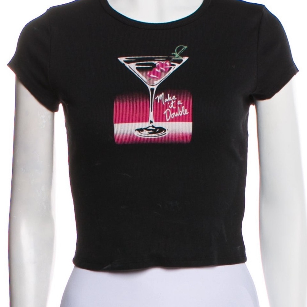 Reformation Martinis Baby Tee - SMALL
